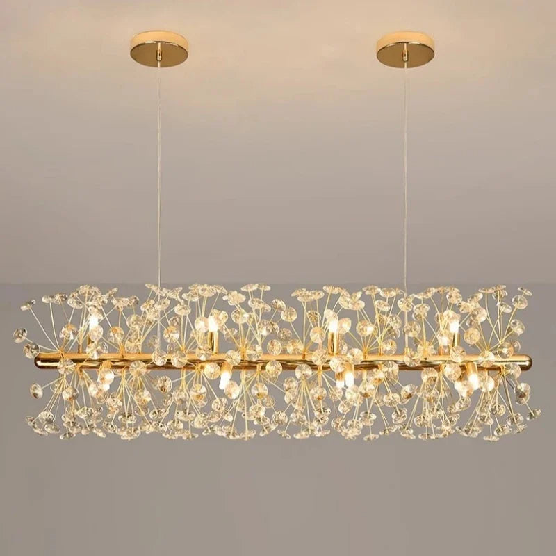 Beautiful Sunfall (LONG) Crystal Chandelier