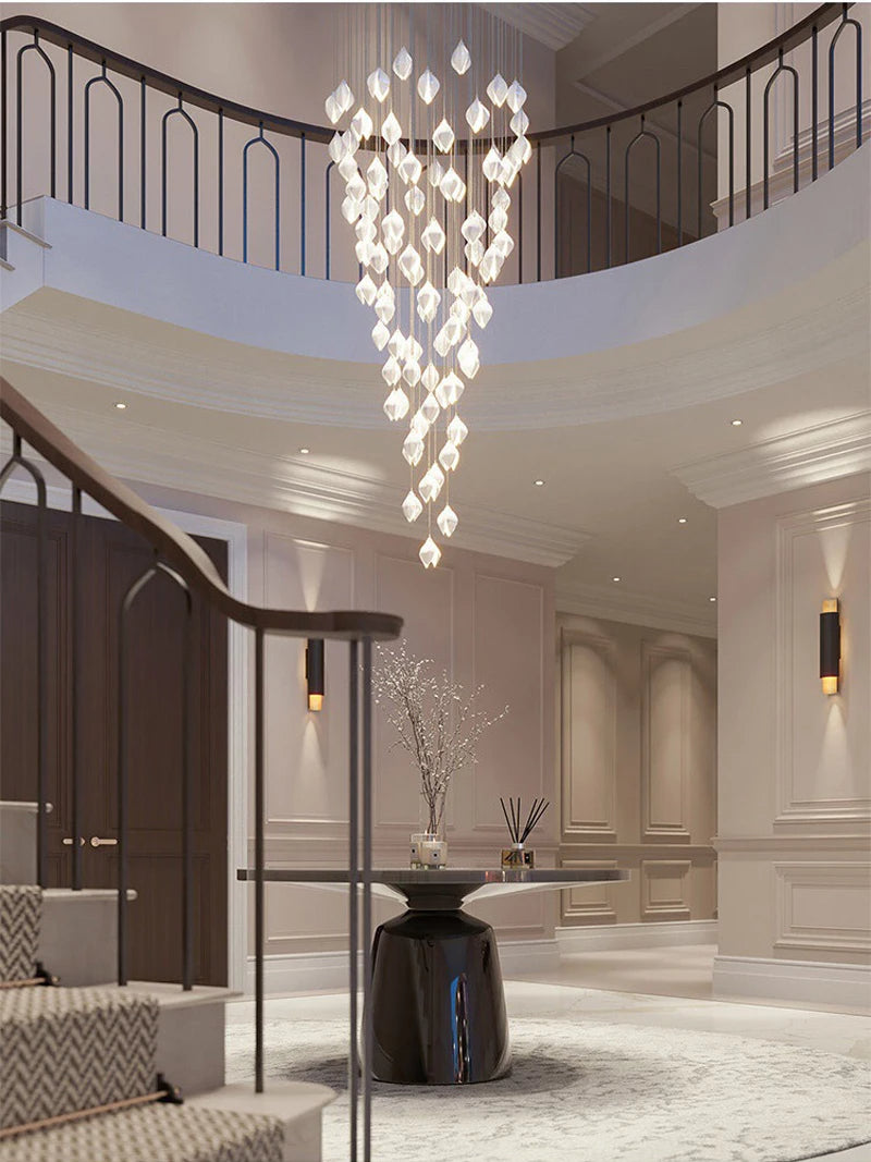 Petals in Flight (Porcelain White) Chandelier (48 Lights)