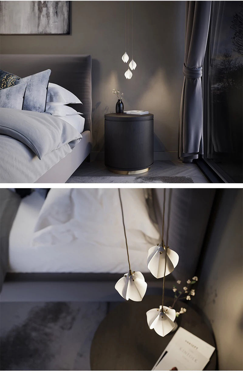 Petals in Flight (Porcelain White) Chandelier (48 Lights)