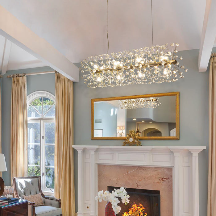 Beautiful Sunfall (LONG) Crystal Chandelier