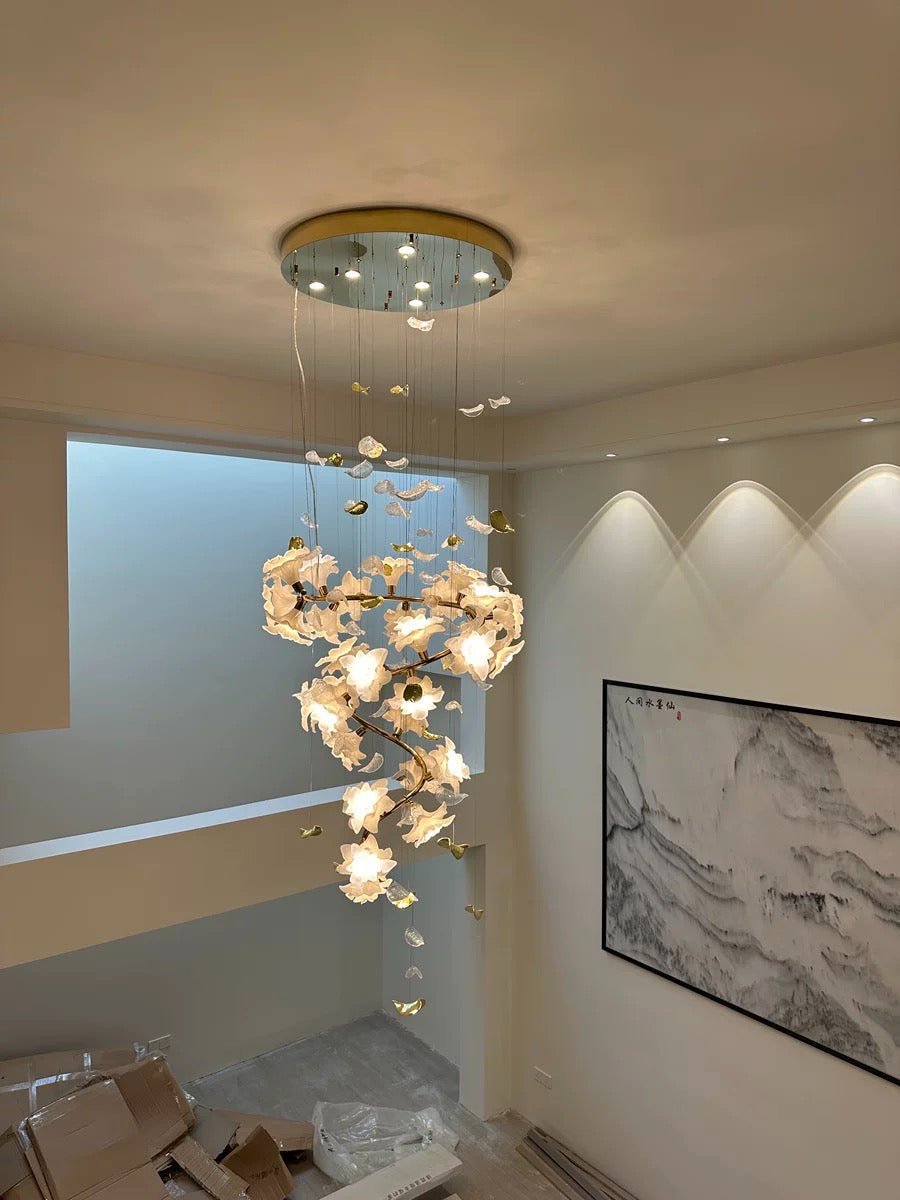 Serene Lily Chandelier