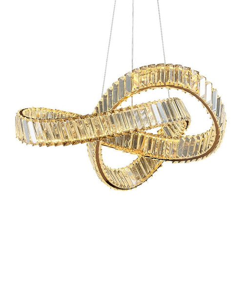 Infinity Crystal Loop Chandelier