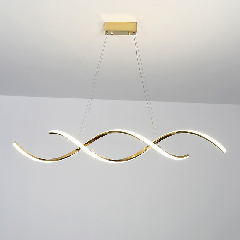 Swirling Flow (Gold) Chandelier