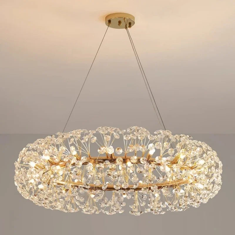 Beautiful Sunfall (Round) Crystal Chandelier