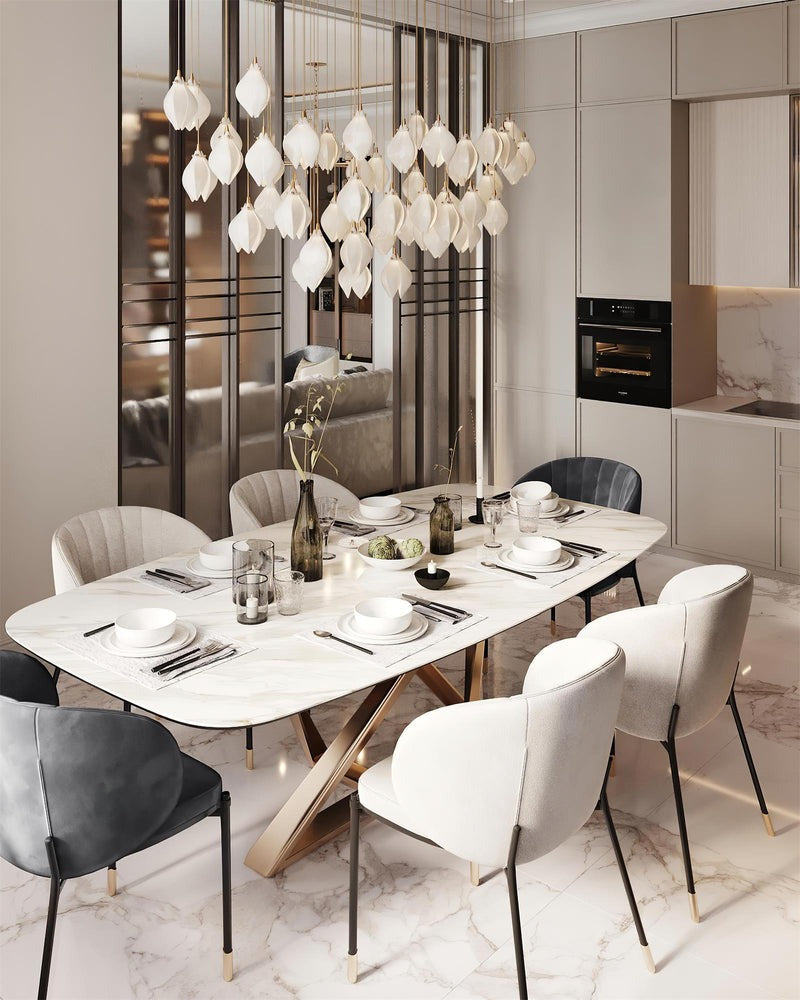 Petals in Flight (Porcelain White) Chandelier (48 Lights)