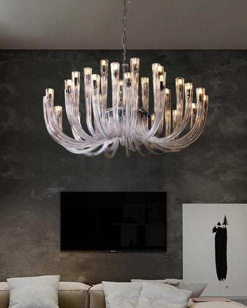 Regal Candle Glass Chandelier (32 Light Heads)