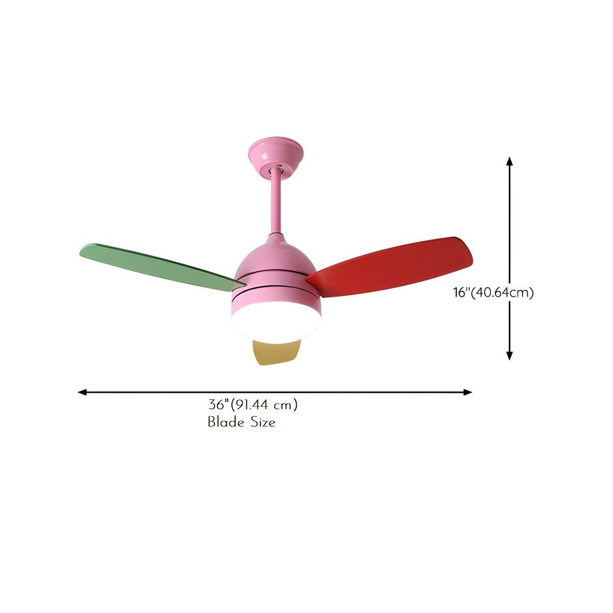 Triton’s Twirl (Blue Kids 36 inch) Ceiling Fan