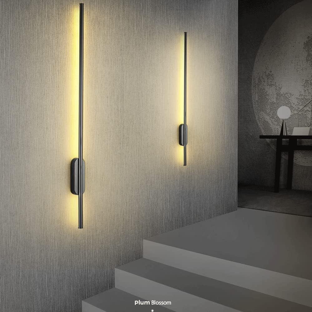 Black Metal Strip 60 Cm Wall Light