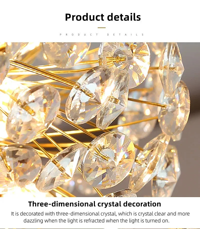 Beautiful Sunfall (Round) Crystal Chandelier