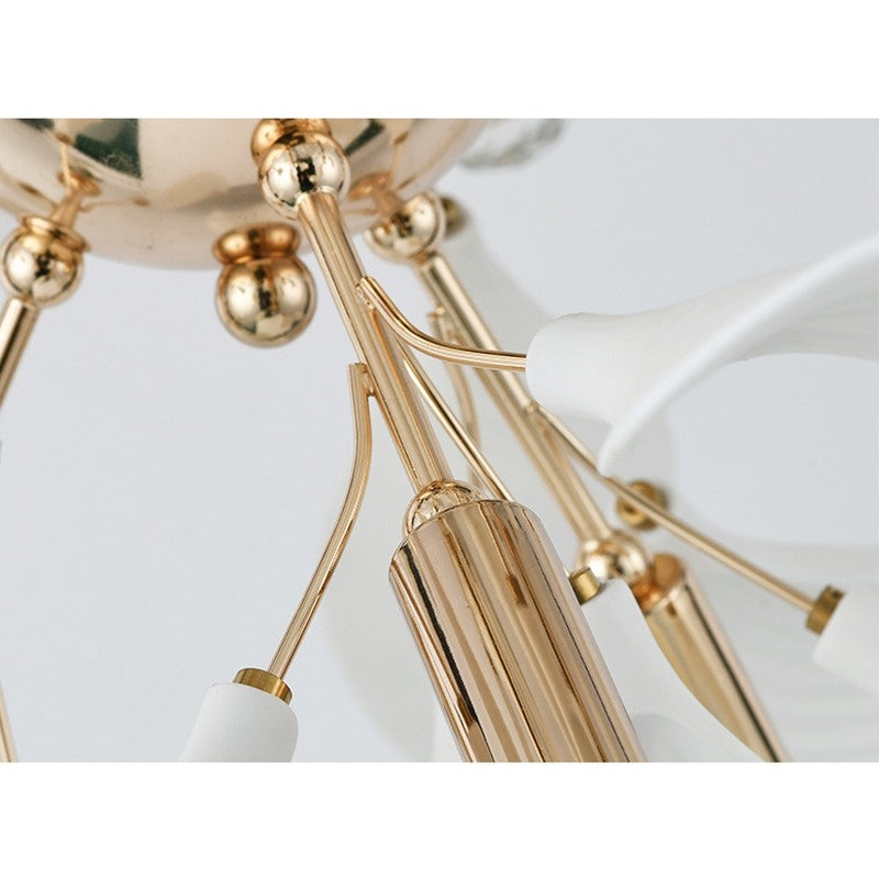 Tree Ceramic Flowers Floor Lamp