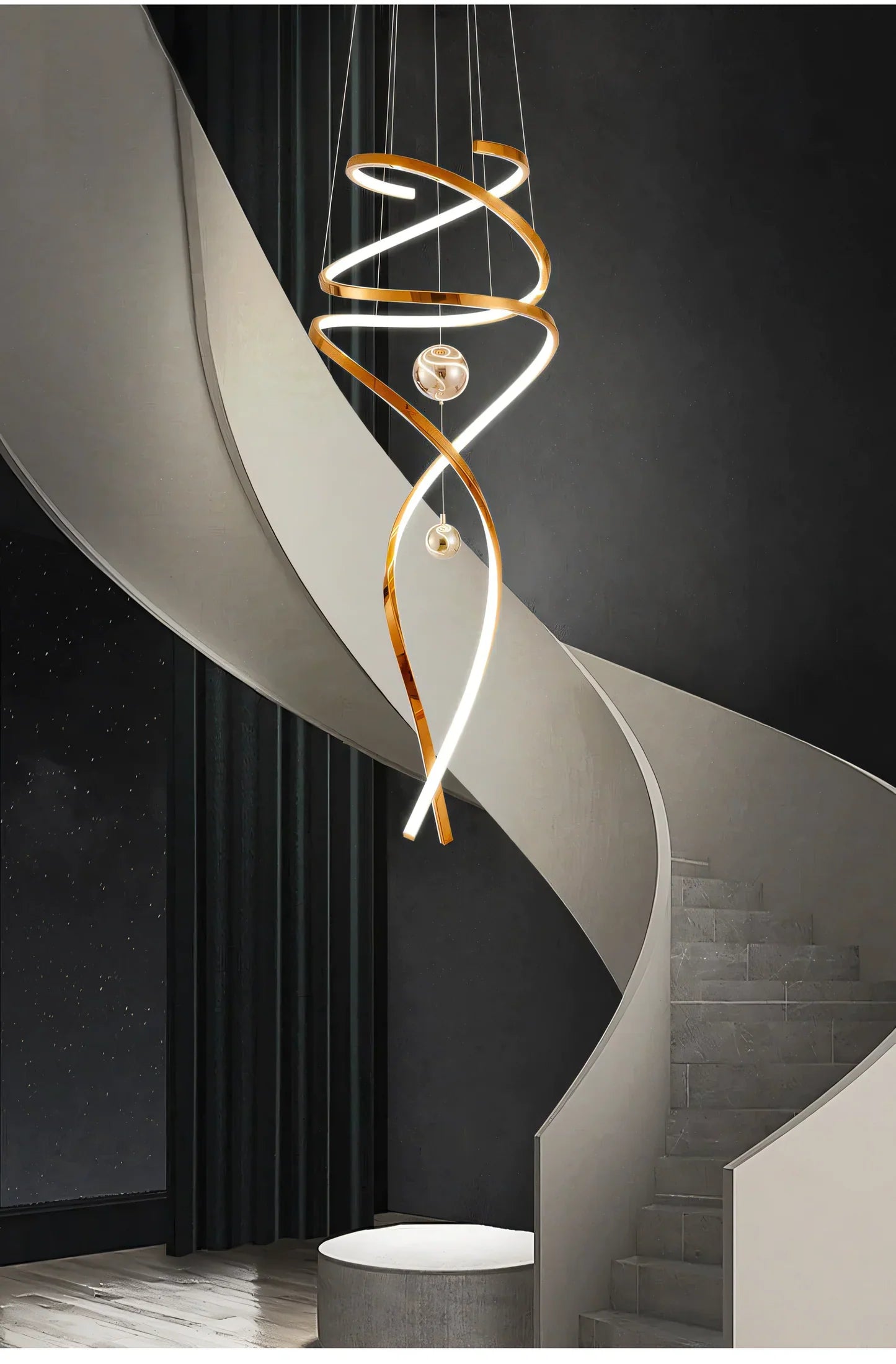 Curved Rose Elegance Chandelier