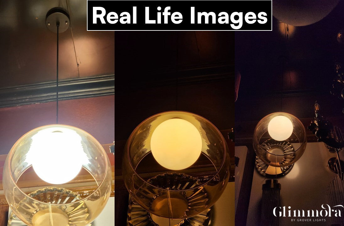 Halo Hues (Amber) Pendant Light