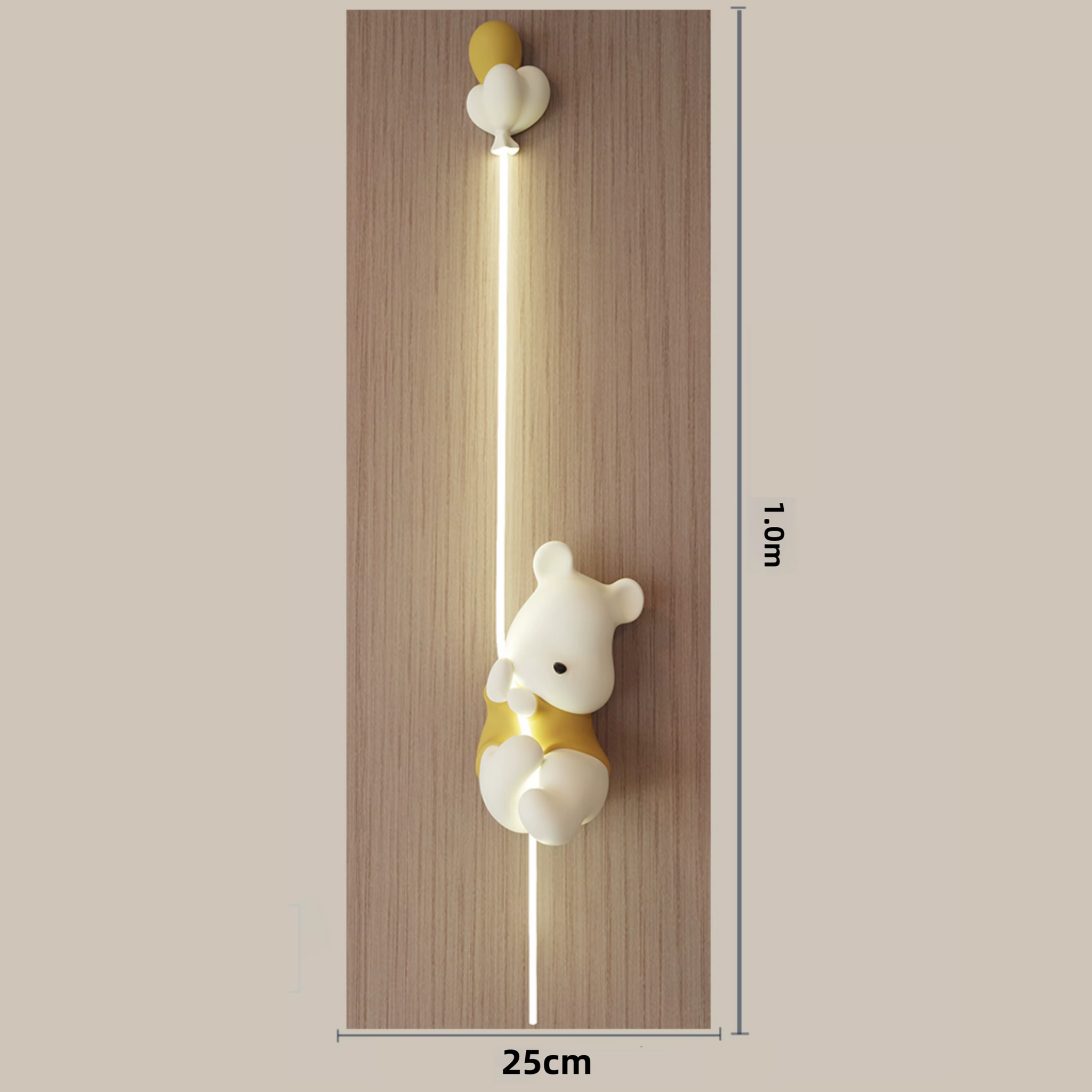 Teddy Buddy (Yellow) Wall Light