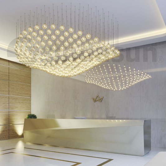 TWINKLE L-Double Height Chandelier