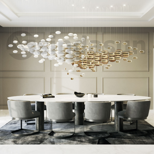 Bowls Double Height Chandelier-S3