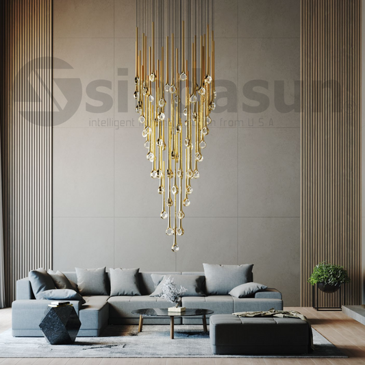 EYELET S2-Double Height Chandelier