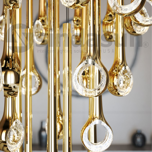 EYELET S2-Double Height Chandelier