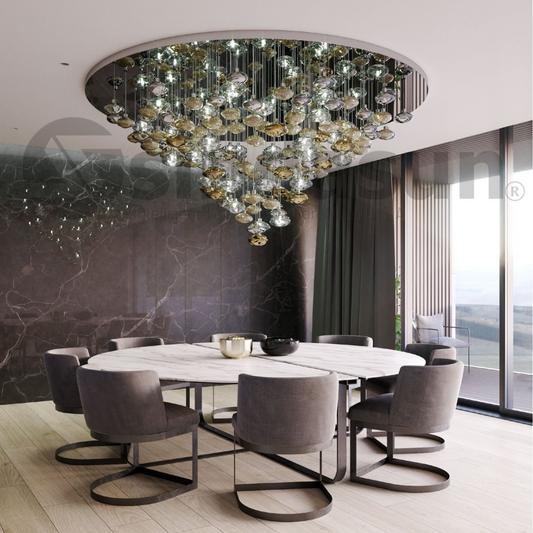 LURE M3-Double Height Chandelier