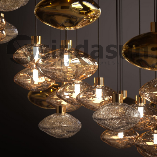 LURE M3-Double Height Chandelier